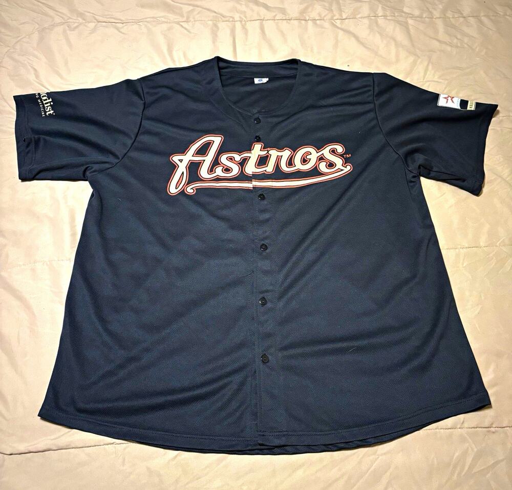 Majestic Houston Astros Lance Berkman #17 Black Jersey Size XL MLB Licensed